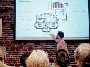 Somerville residents were updated on the latest design plans for the West Branch Library last Wednesday, and many questioned some of the choices made by the planners involved. ~Photo by Josie Grove